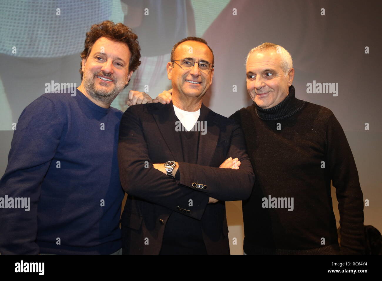 Leonardo Pieraccioni,Carlo Conti,Giorgio Panariello Stock Photo