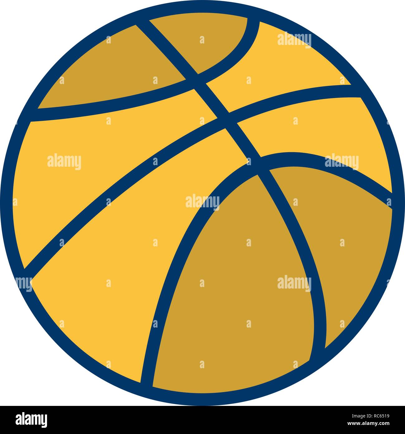 Vector Basket Ball Icon Stock Vector
