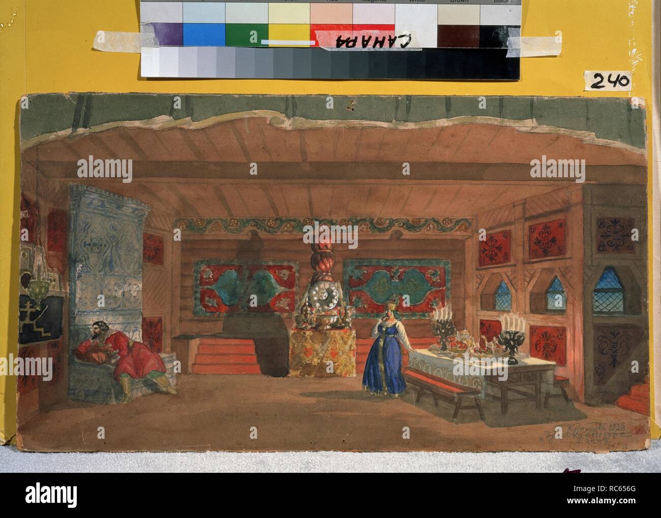 Stage design for the opera The Tsar's Bride by N. RimskyKorsakov