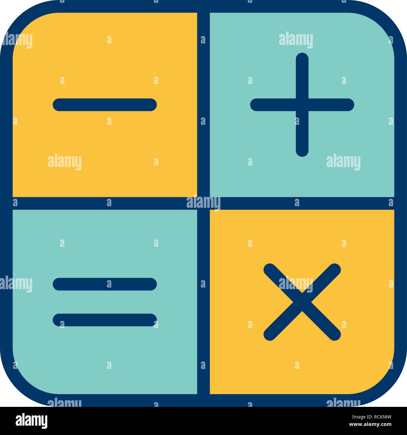 Vector Calculator Icon Stock Vector Image & Art - Alamy