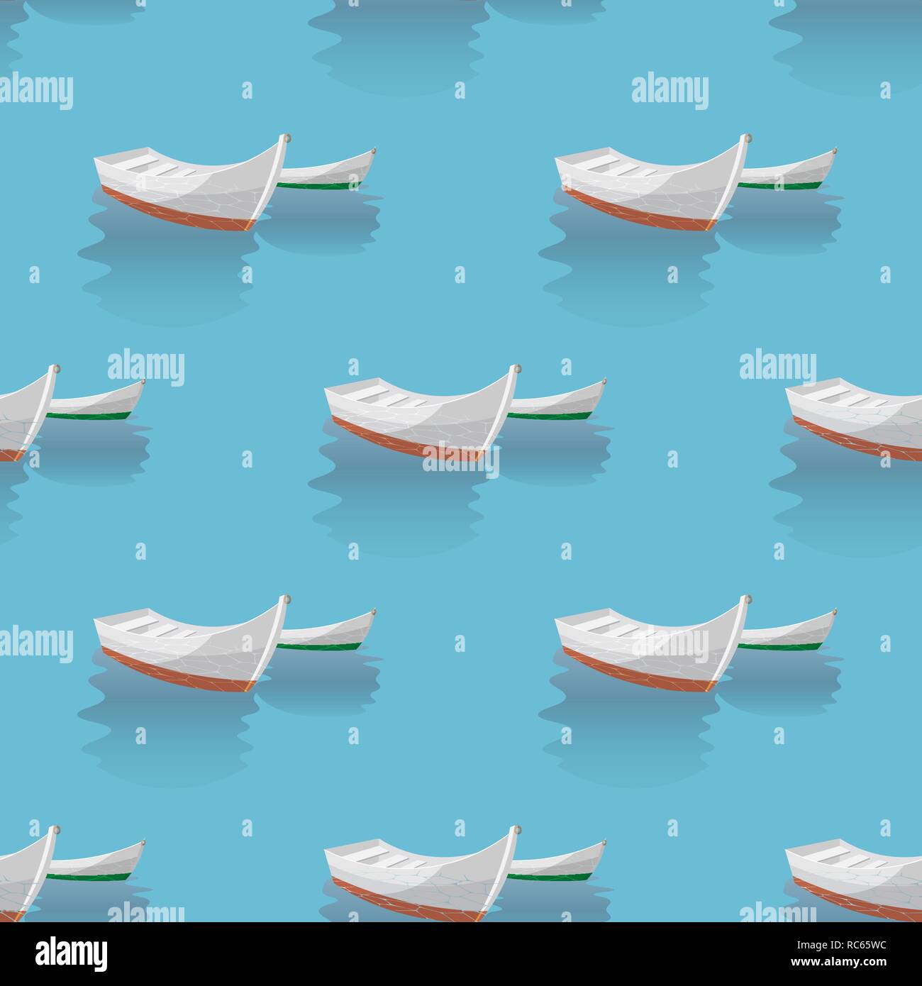 Pier with fishing boats Stock Vector Images - Alamy