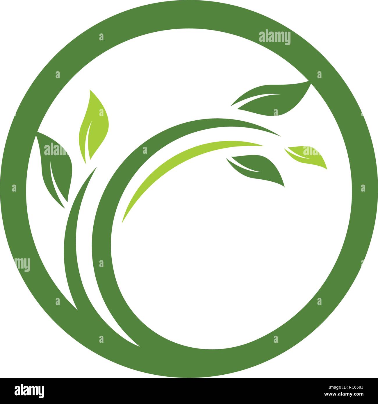 Logos of green Tree leaf ecology nature element vector Stock Vector ...