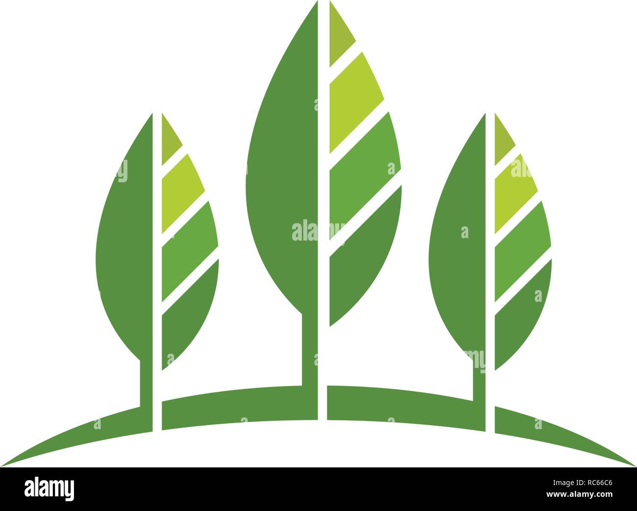 Logos of green Tree leaf ecology nature element vector Stock Vector ...