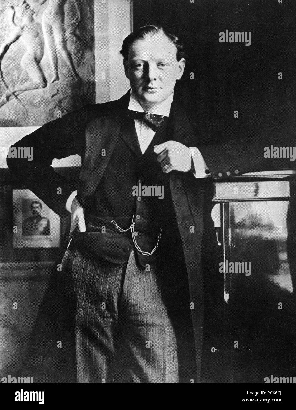 Winston Churchill  after joining the Liberal Party in 1904 Stock Photo
