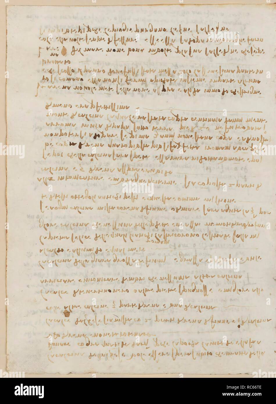 Folio f 87v. Codex Madrid II (Ms. 8936) 'Treaty of fortification, statics and geometry'. 158 folios with 316 pages. Internal format: 210 x 145 mm. CIVIL ENGINEERING, CONSTRUCTION. APPLIED MECHANICS (MACHINES AND WITS). TOPOGRAPHIC REFERENCES. MENTION OF MATERIALS. Museum: BIBLIOTECA NACIONAL DE ESPAÑA, MADRID. Author: LEONARDO DA VINCI. Stock Photo