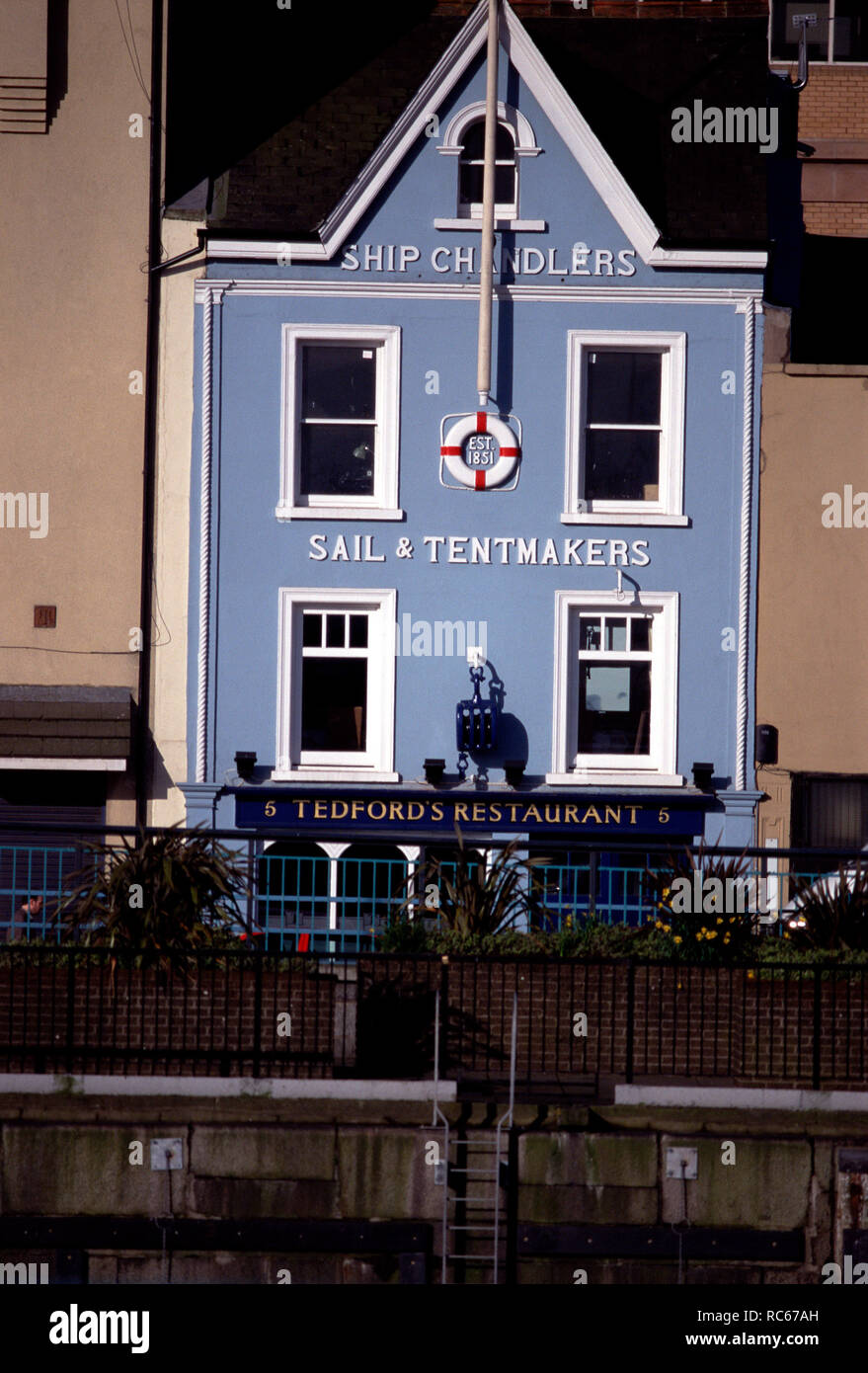 Tedfords Building, Custom House Quay, Belfast, Northern Ireland Stock