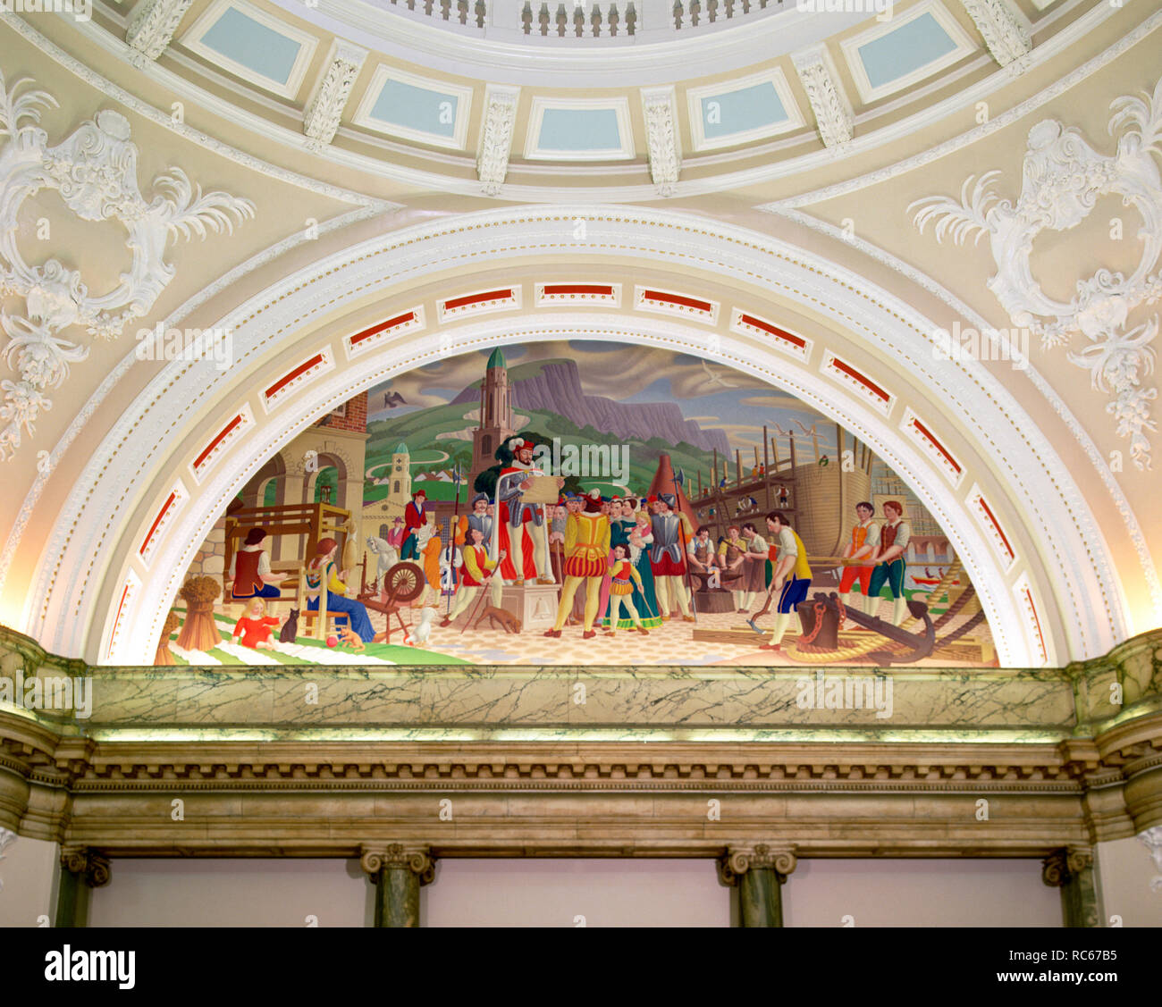 Interior of Belfast City Hall Stock Photo
