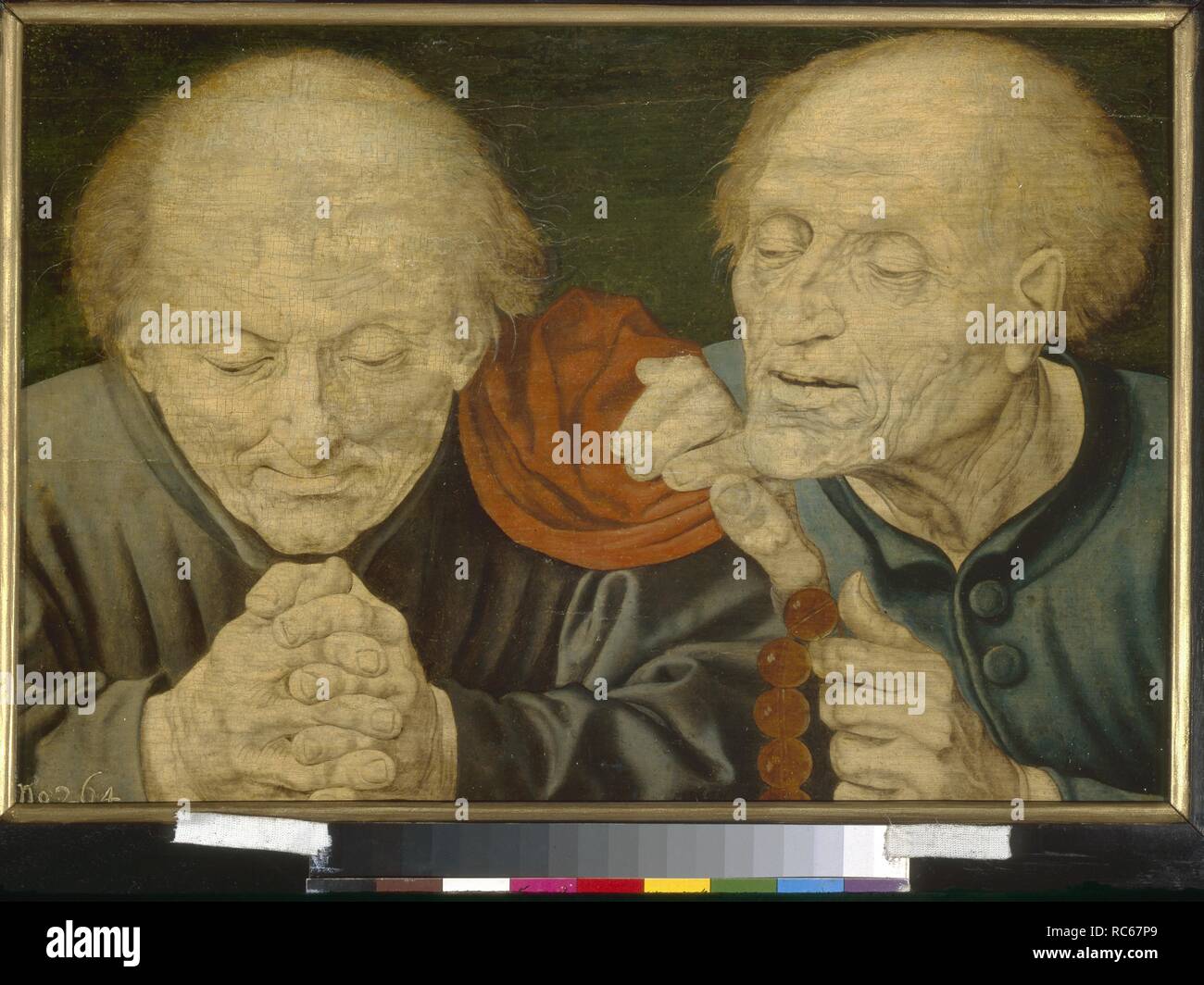Two Old Men. Museum: State A. Pushkin Museum of Fine Arts, Moscow. Author: REYMERSWAELE, MARIANUS VAN. Stock Photo