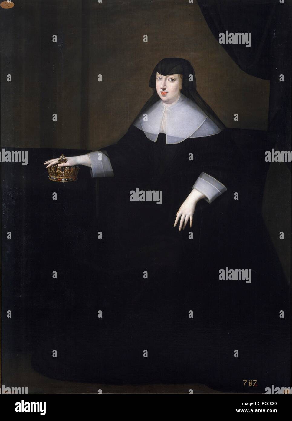 Anne of Austria (1601-1666). Museum: Museo del Prado, Madrid. Author: ANONYMOUS. Stock Photo