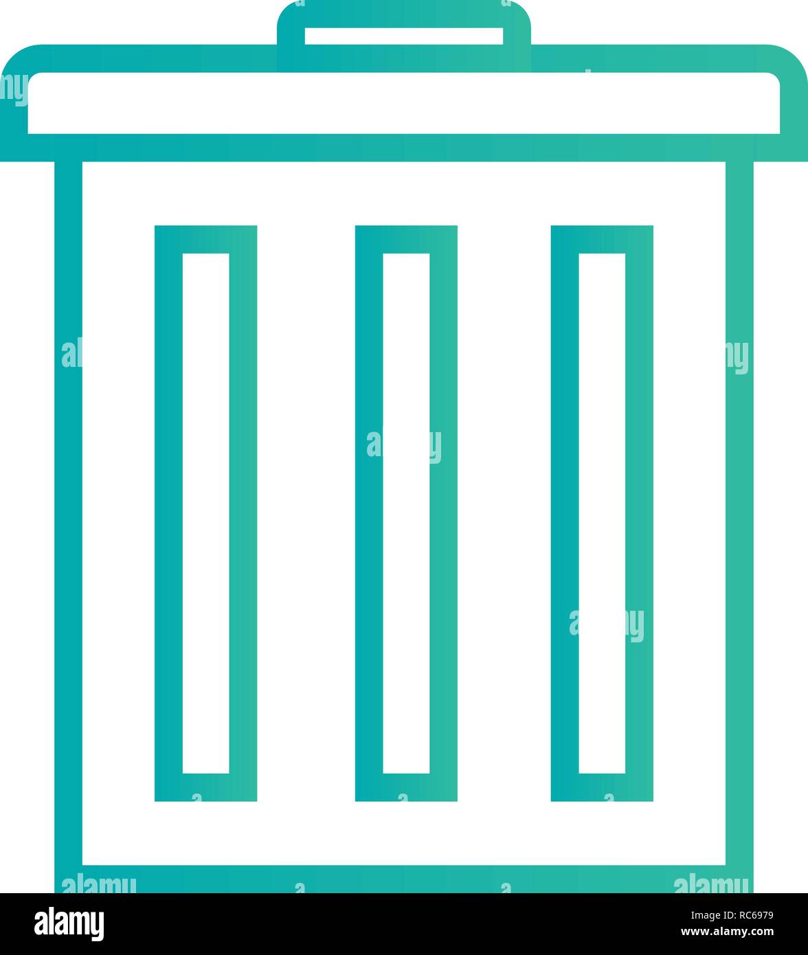 Vector Trash Icon Stock Vector