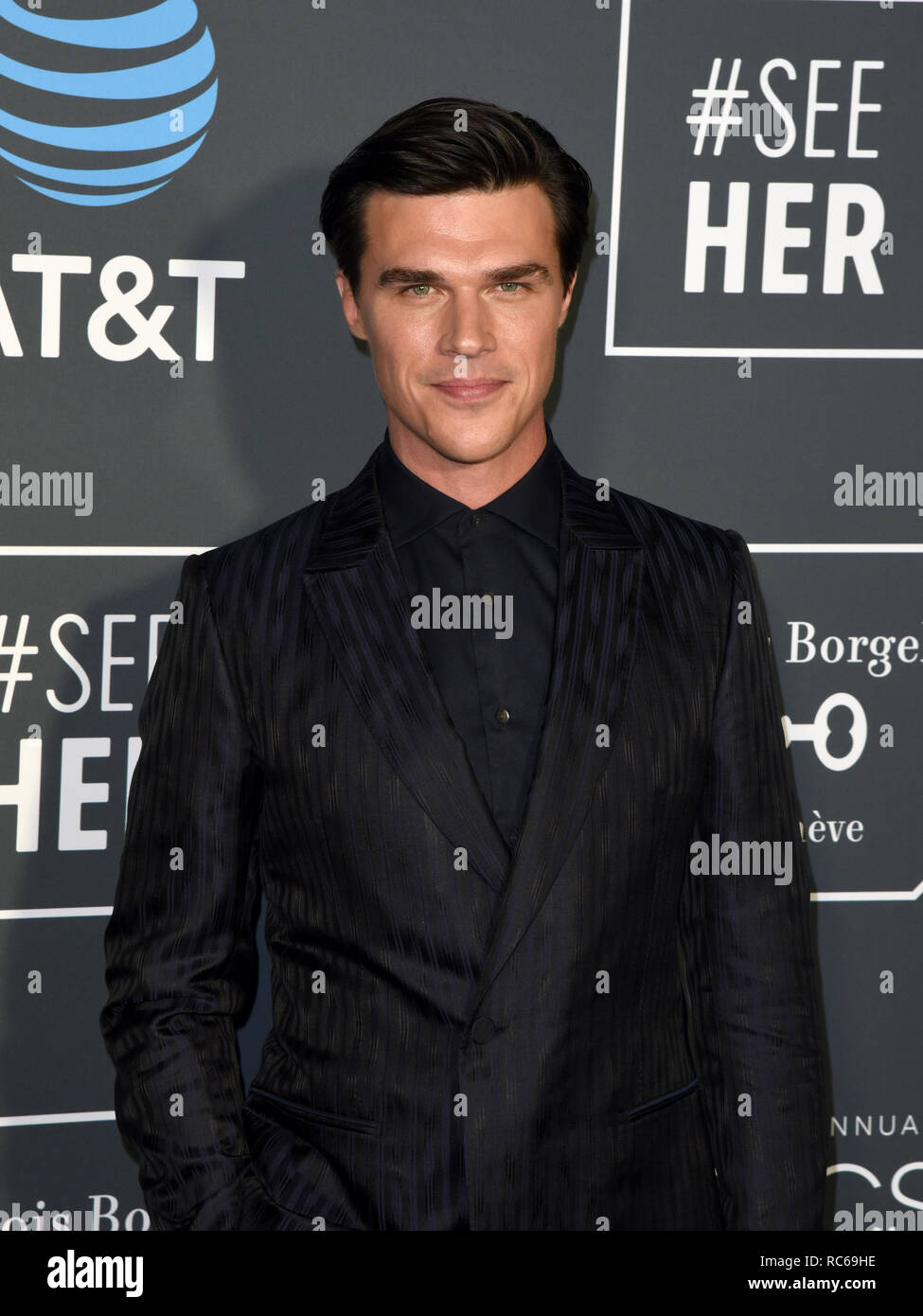 LOS ANGELES, CALIFORNIA - JANUARY 13: Finn Wittrock attends the 24th Annual Critics’ Choice Awards at Barker Hangar on January 13, 2019 in Santa Monica, California. Photo: imageSPACE/MediaPunch Stock Photo