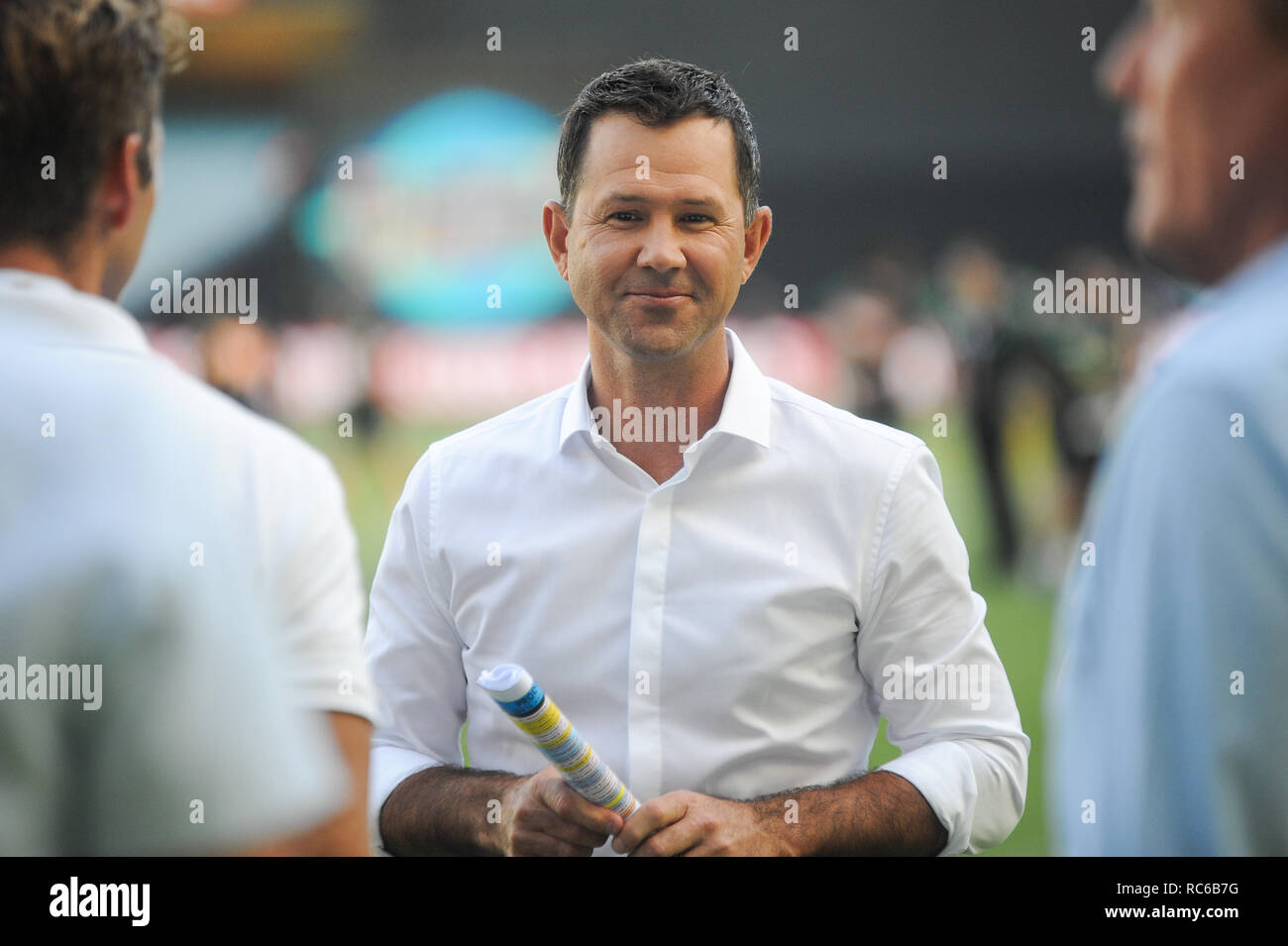 Melbourne Cricket Ground, Melbourne, Australia. 14th Jan, 2019. Australian Big Bash Cricket, Melbourne Stars versus Hobart Hurricanes; Australian cricket legend, Ricky Ponting Credit: Action Plus Sports/Alamy Live News Stock Photo