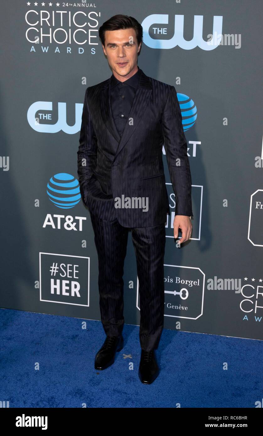 Finn Wittrock attends the 24th Annual Critics' Choice Awards at Barker Hangar in Santa Monica, Los Angeles, California, USA, on 13 January 2019. | usage worldwide Stock Photo