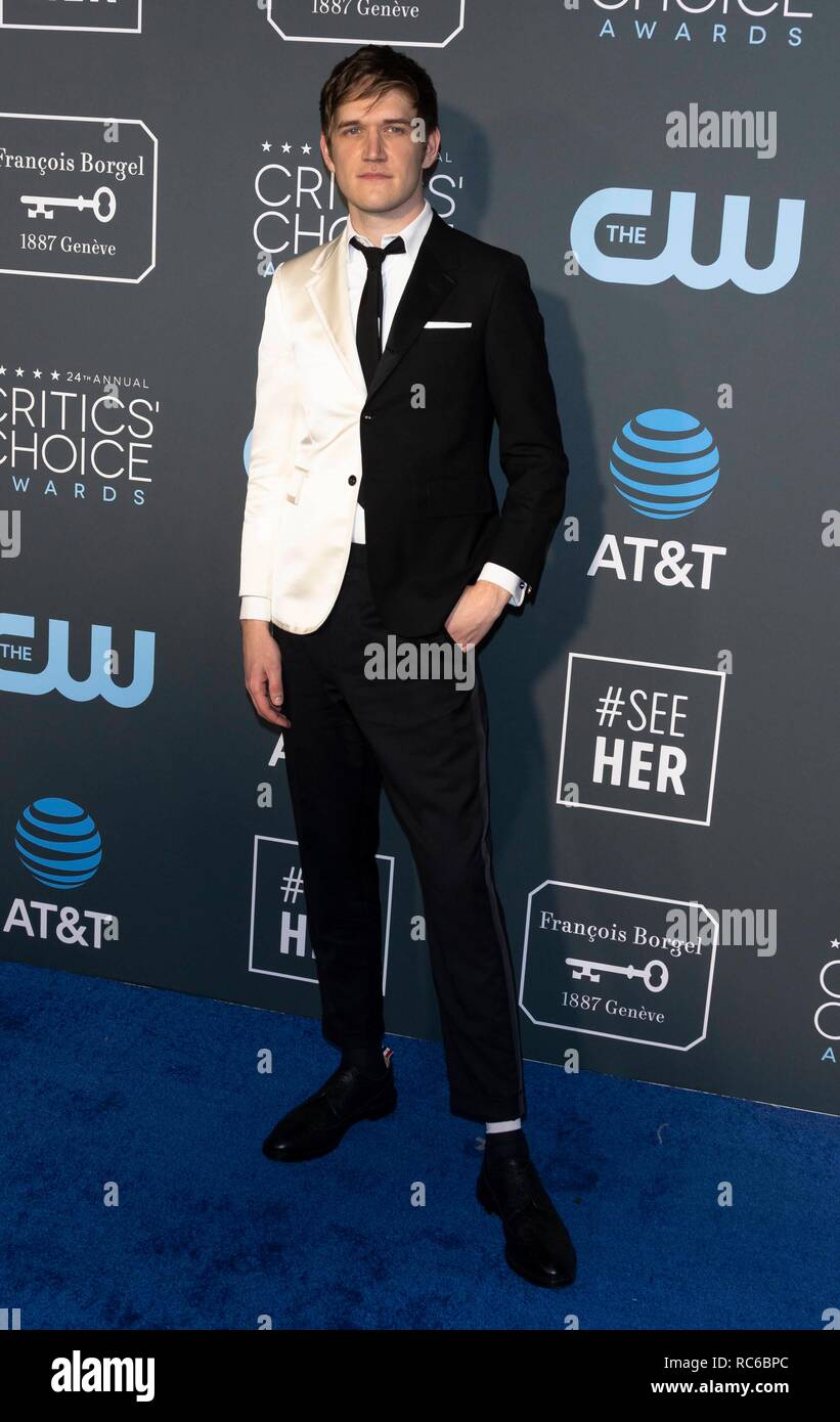 Bo Burnham attends the 24th Annual Critics' Choice Awards at Barker Hangar  in Santa Monica, Los Angeles, California, USA, on 13 January 2019. | usage  worldwide Stock Photo - Alamy