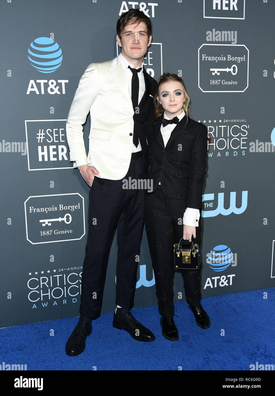 Santa Monica Ca Usa 13th Jan 2019 13 January 2019 Santa Monica California Bo Burnham Elsie Fisher Top 5000 Bo Burnham Top 5000 Bo Burnham Top 5000 Bo Burnham The 24th Annual Critics Choice Awards Held