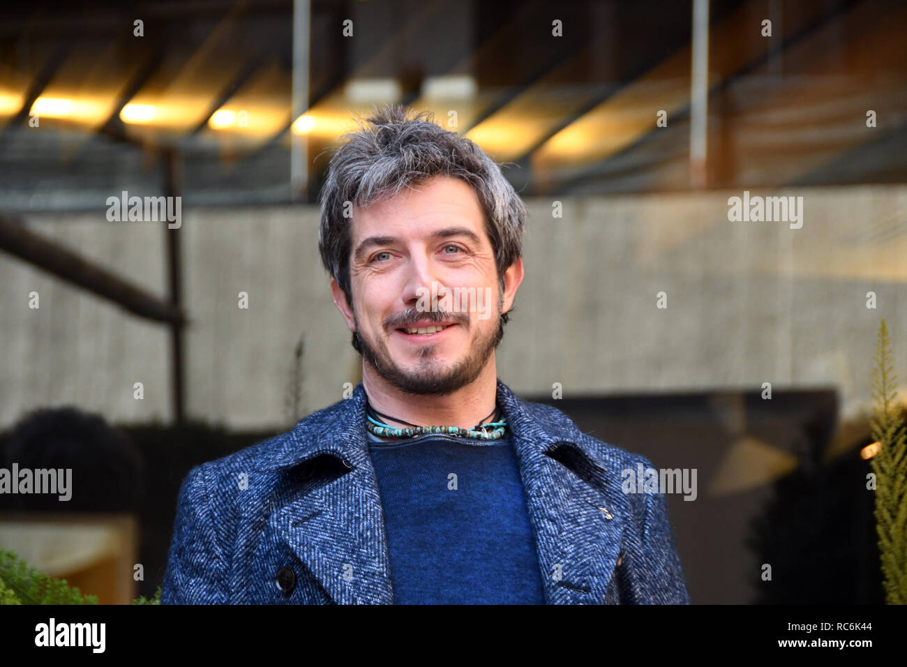 Rome, Italy. 14th January, 2019. Hotel Le Mèridienne Visconti - presentation film L'AGENZIA DEI BUGIARDI Paolo Ruffini in the role of Paolo Credit: Giuseppe Andidero Credit: Giuseppe Andidero/Alamy Live News Stock Photo