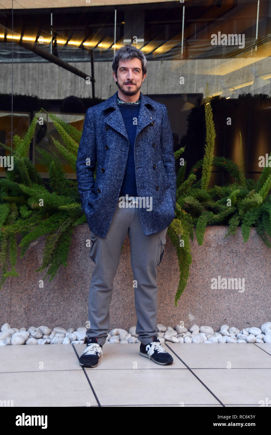 Rome, Italy. 14th January, 2019. Hotel Le Mèridienne Visconti - presentation film L'AGENZIA DEI BUGIARDI Paolo Ruffini in the role of Paolo Credit: Giuseppe Andidero Credit: Giuseppe Andidero/Alamy Live News Stock Photo