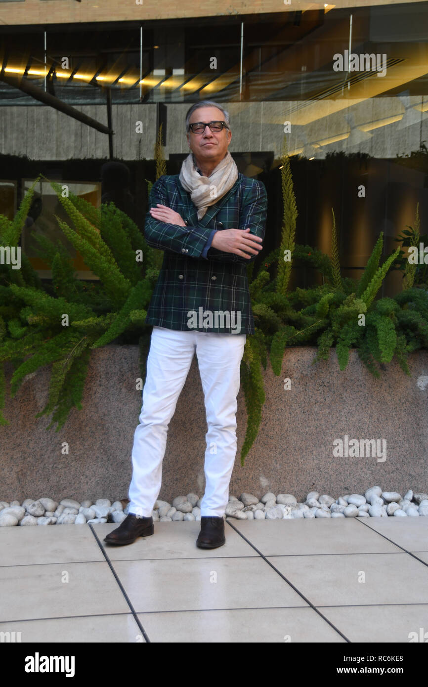 Rome, Italy. 14th January, 2019. Hotel Le Mèridienne Visconti - presentation film L'AGENZIA DEI BUGIARDI Massimo Ghini in the role of Alberto Credit: Giuseppe Andidero Credit: Giuseppe Andidero/Alamy Live News Stock Photo