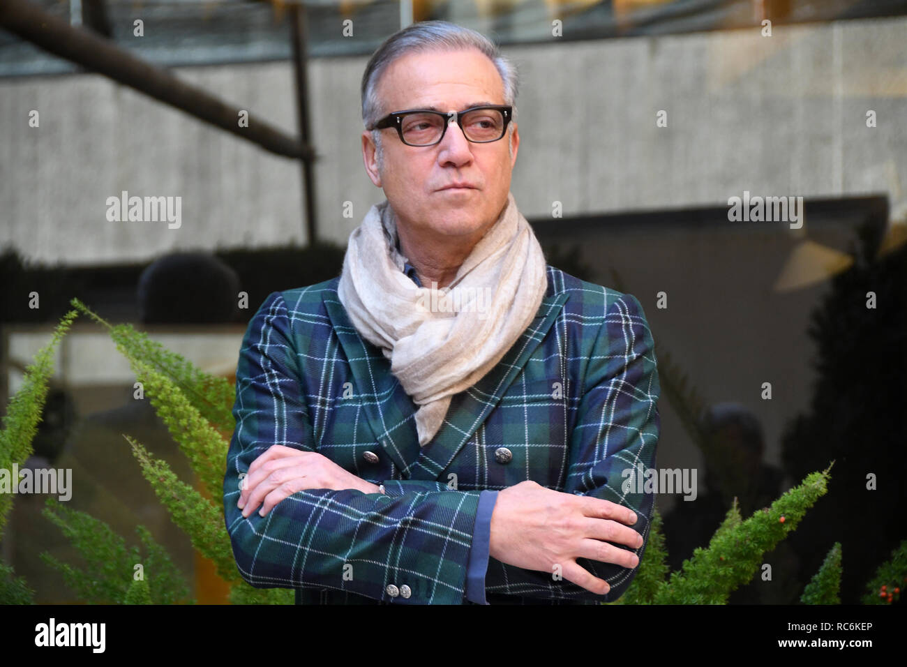 Rome, Italy. 14th January, 2019. Hotel Le Mèridienne Visconti - presentation film L'AGENZIA DEI BUGIARDI Massimo Ghini in the role of Alberto Credit: Giuseppe Andidero Credit: Giuseppe Andidero/Alamy Live News Stock Photo
