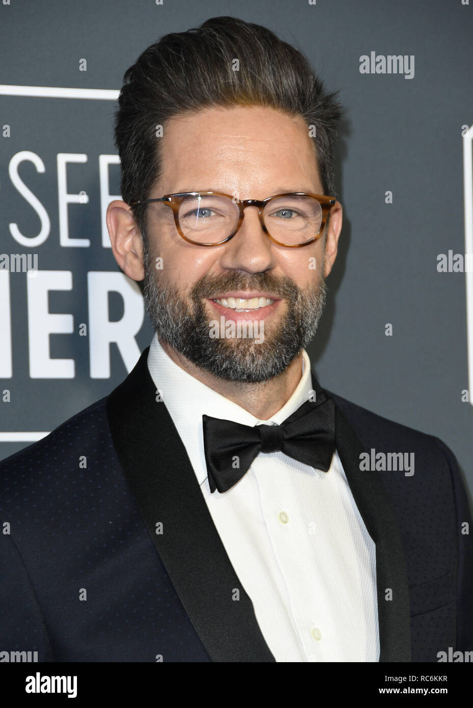 January 13, 2019 - Santa Monica, CA, U.S. - 13 January 2019 - Santa Monica, California - Todd Grinnell. The 24th Annual Critics' Choice Awards held at Barker Hangar. Photo Credit: Birdie Thompson/AdMedia (Credit Image: © Birdie Thompson/AdMedia via ZUMA Wire) Stock Photo