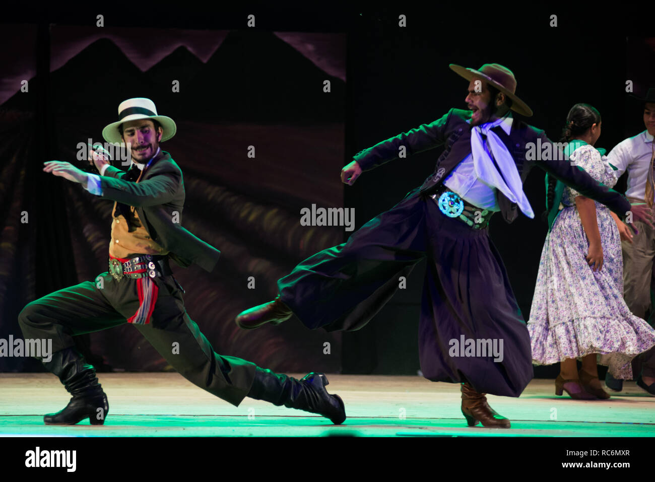 Laborde Argentina 07th Jan 2019 Matias Gimenez R From The Argentine Province Of Tucuman Dancing In