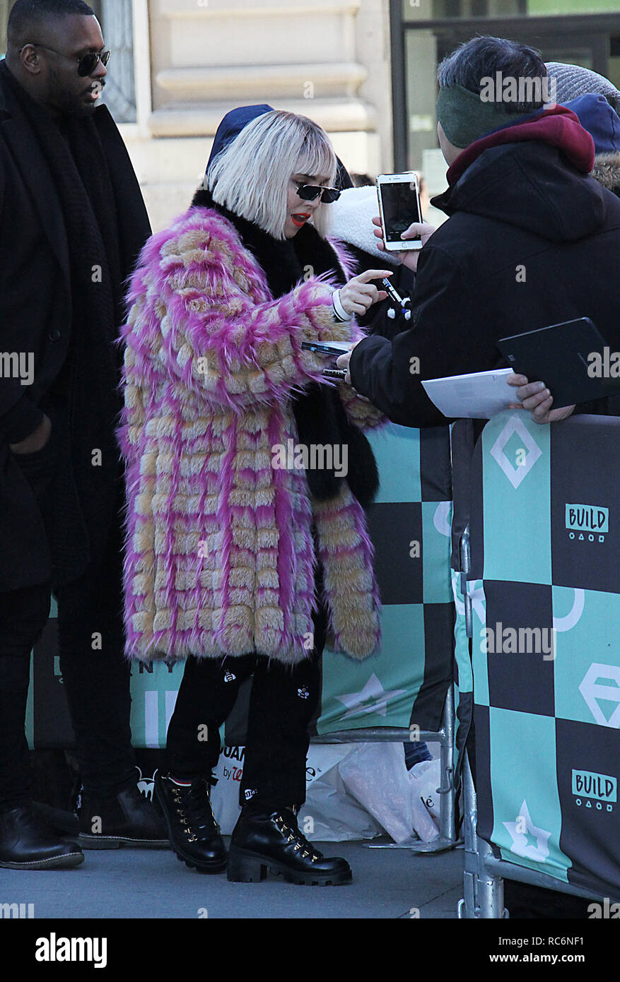 New York, NY, USA. 14th Jan, 2019. Noomi Rapace at Build Series in New
