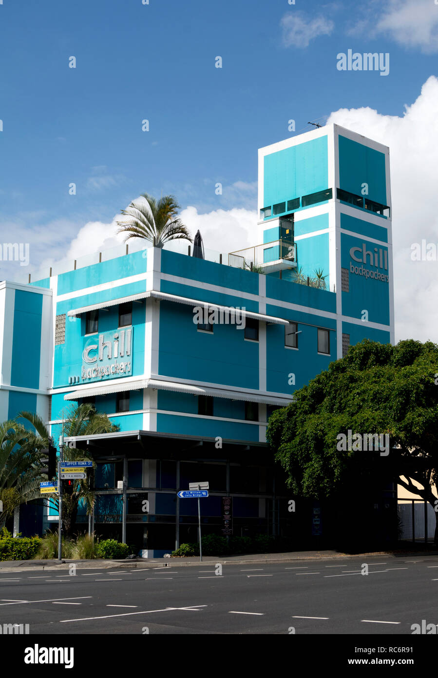 Chill Backpackers, Brisbane, Queensland, Australia Stock Photo