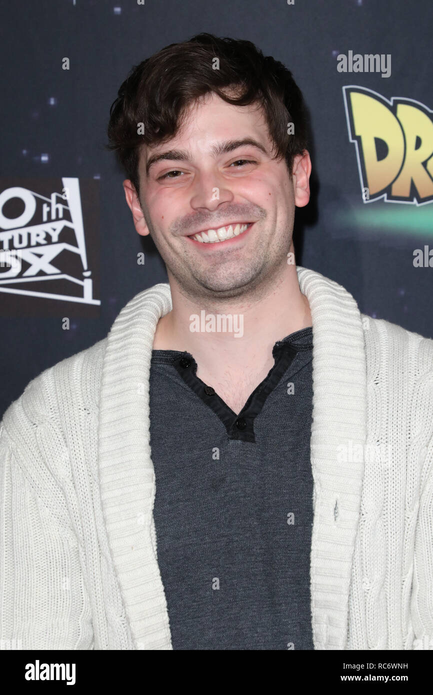 Funimation Films' 'Dragon Ball Super: Broly' Movie Premiere held at the TCL Chinese Theatre in Los Angeles, California on December 13, 2018  Featuring: Damien Haas Where: Los Angeles, California, United States When: 13 Dec 2018 Credit: Sheri Determan/WENN.com Stock Photo