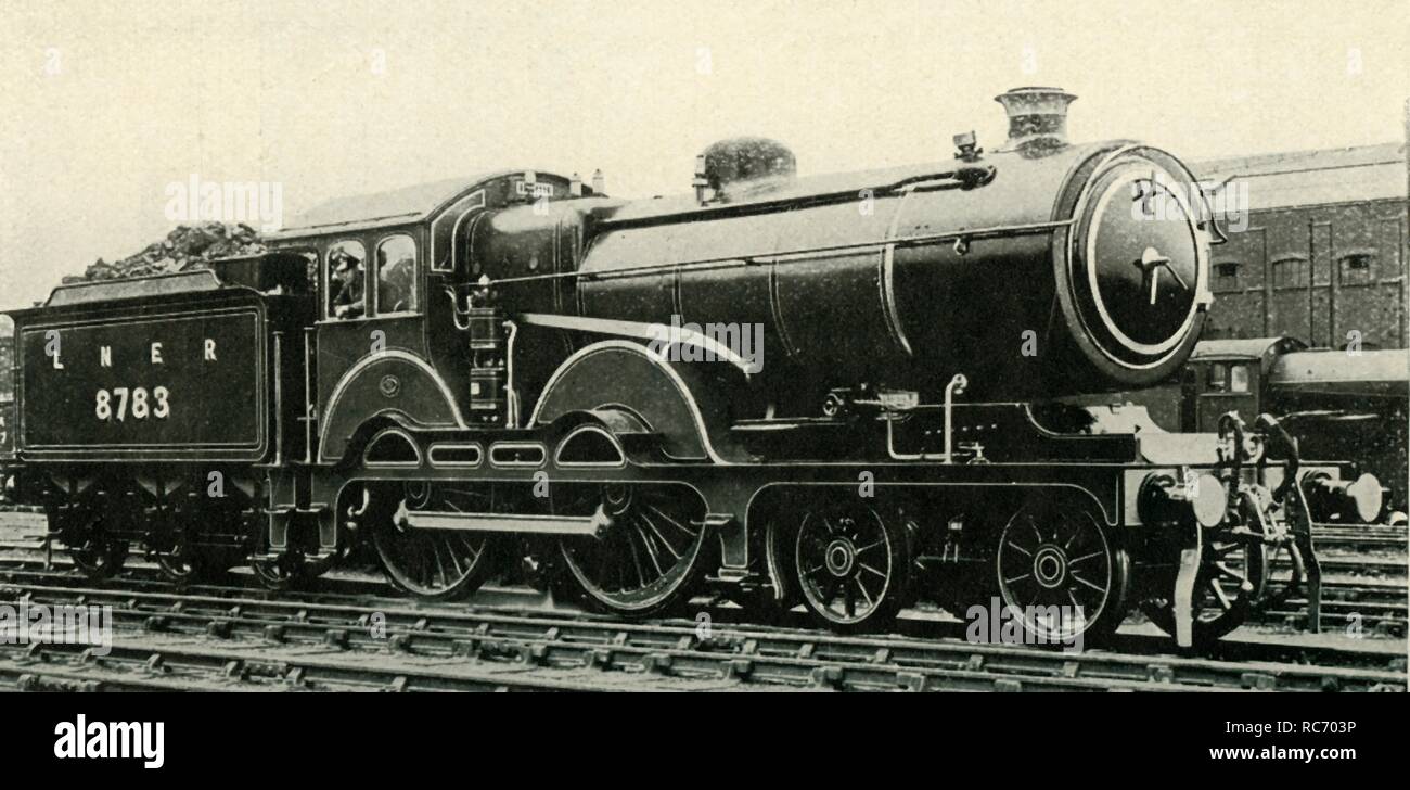 'Great Eastern Type 4-4-0 in Special Livery for Royal Trains', c1930. Creator: Unknown. Stock Photo