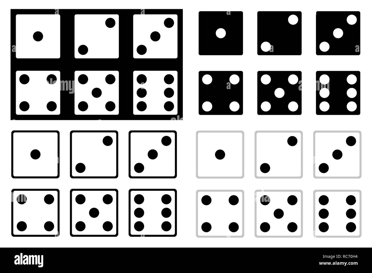 White dice Cut Out Stock Images & Pictures - Alamy