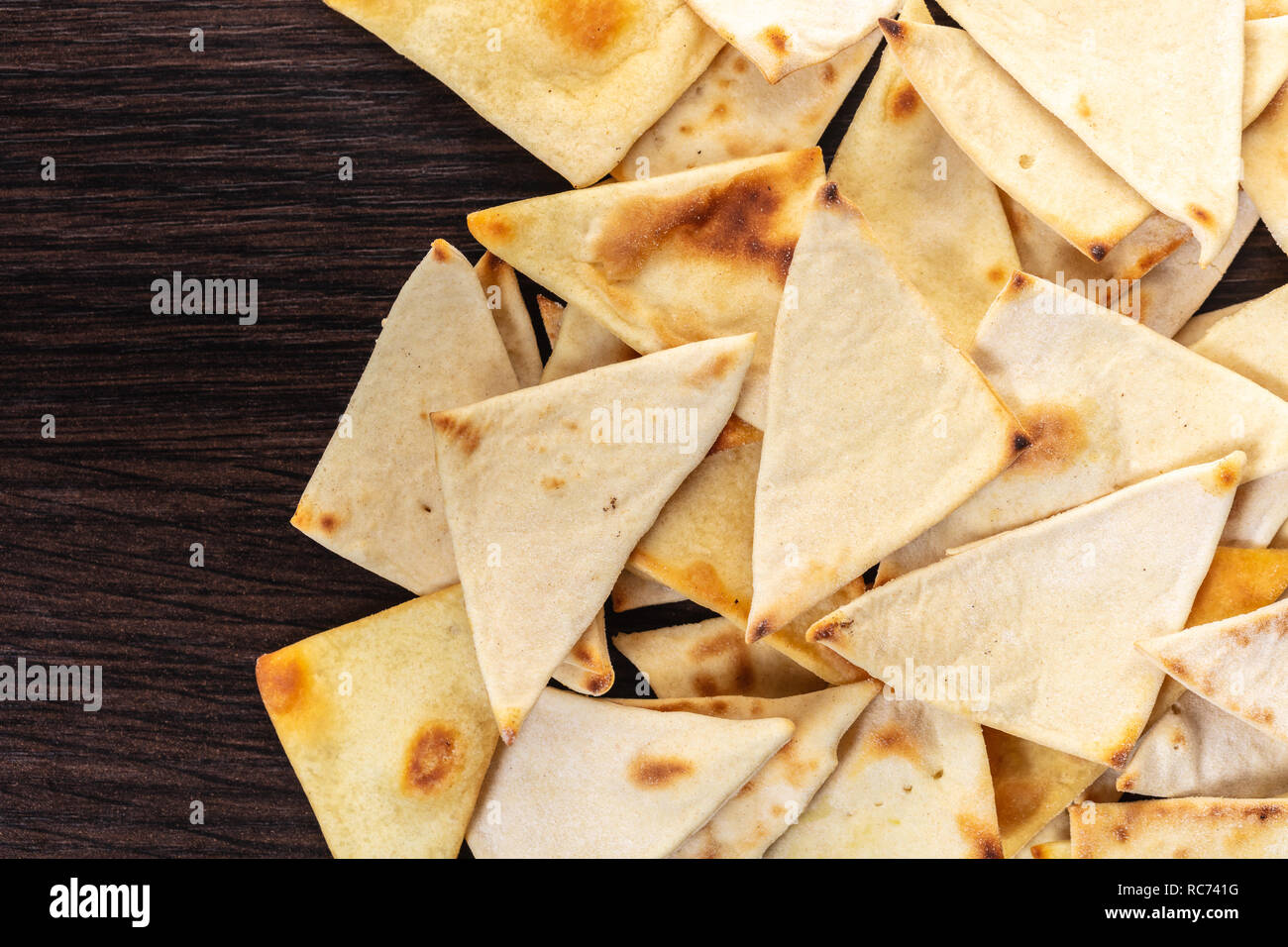 food background of mexican corn chips closeup Stock Photo - Alamy