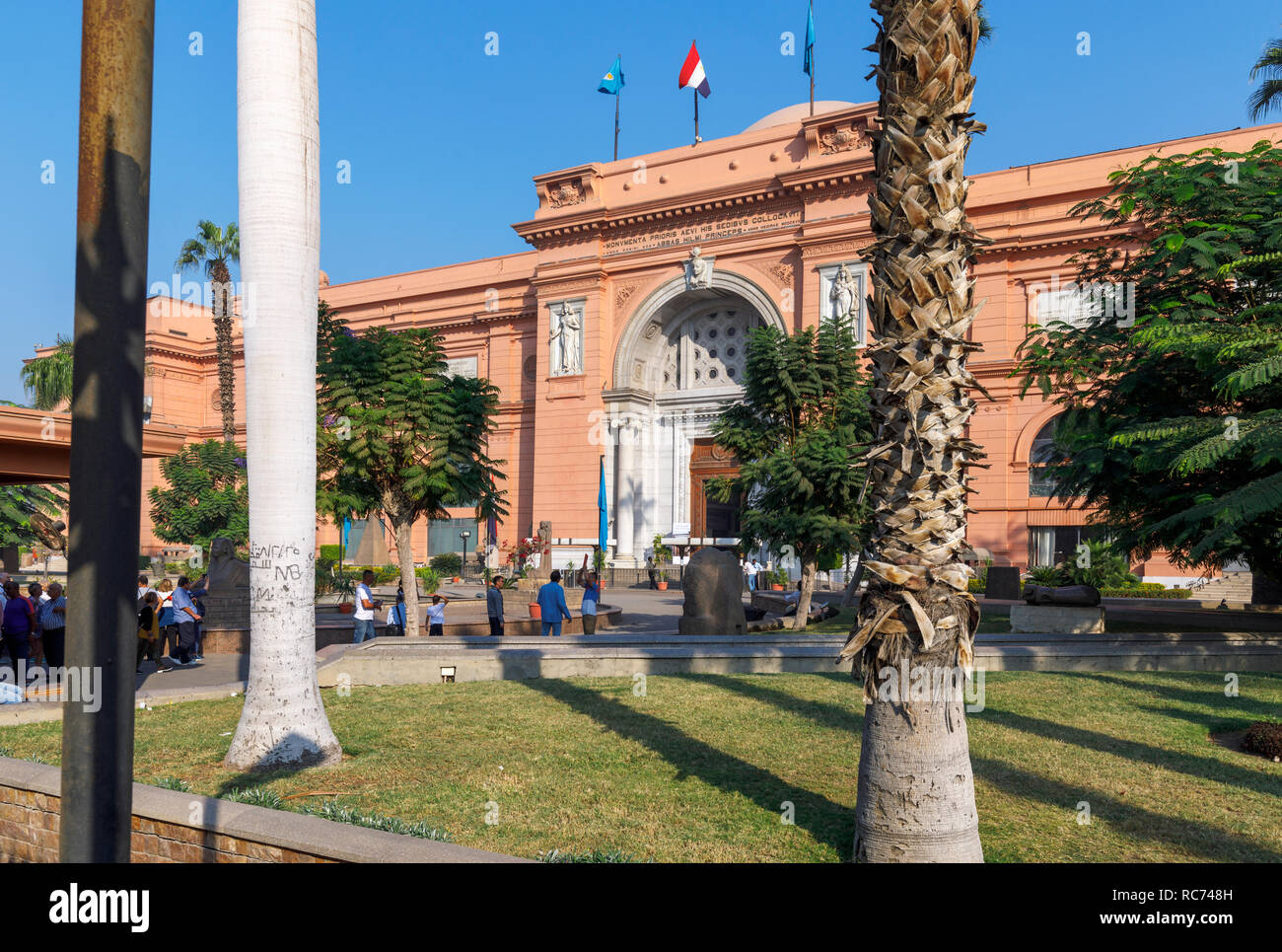 View Of The Impressive Entrance Of The Iconic Museum Of Egyptian ...