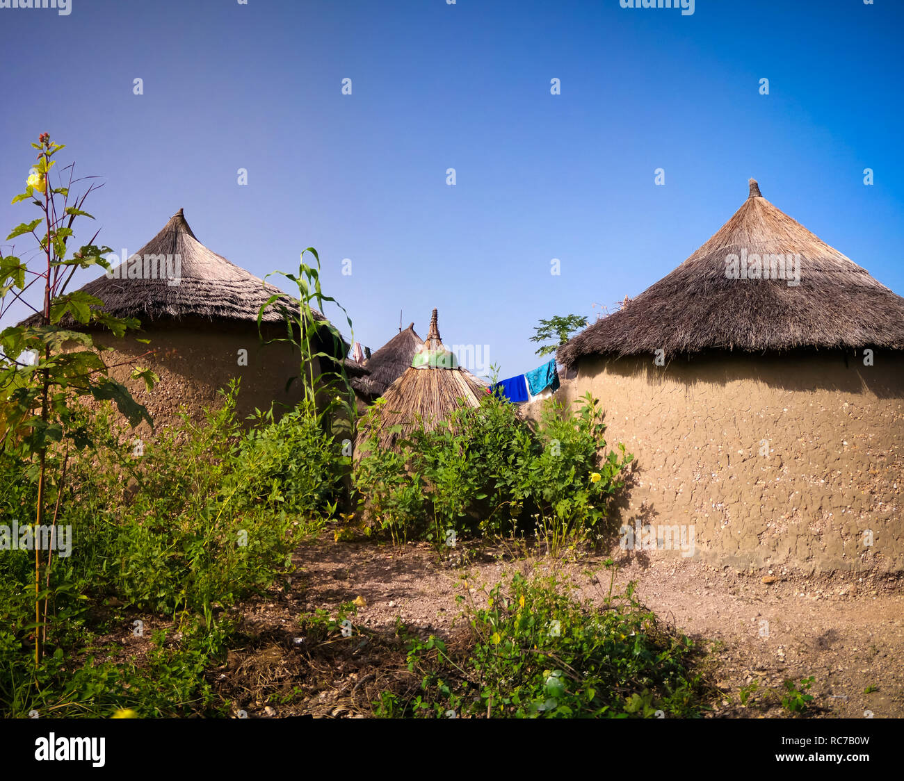 Traditional Ewe people village near Tatale, Togo Stock Photo Alamy