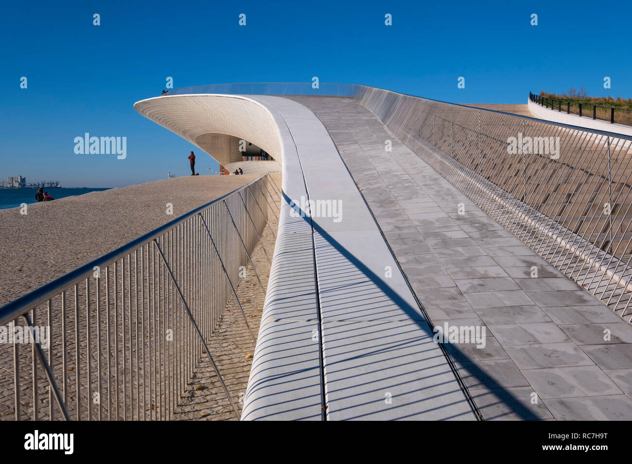 MAAT Museum of Art, Architecture and Technology by architect Amanda Levent, Lisbon, Portugal, Europe Stock Photo