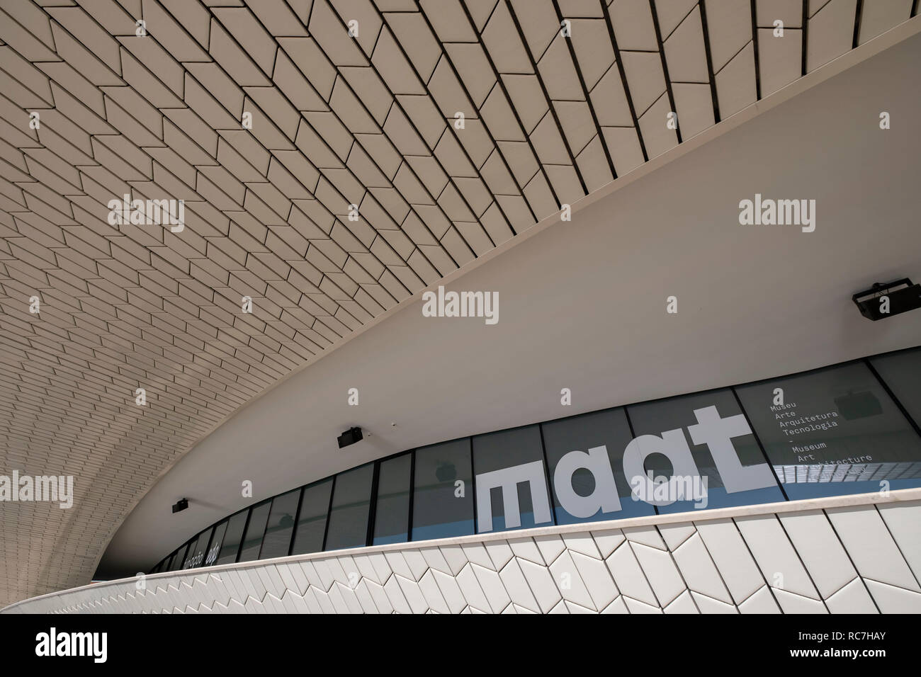MAAT Museum of Art, Architecture and Technology by architect Amanda Levent, Lisbon, Portugal, Europe Stock Photo