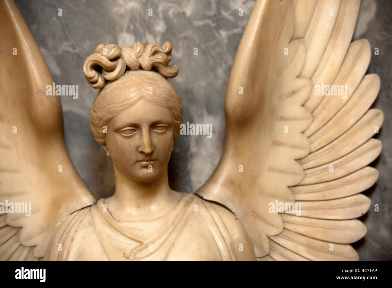 Angel Sculpture, Bath Abbey, Somerset Stock Photo