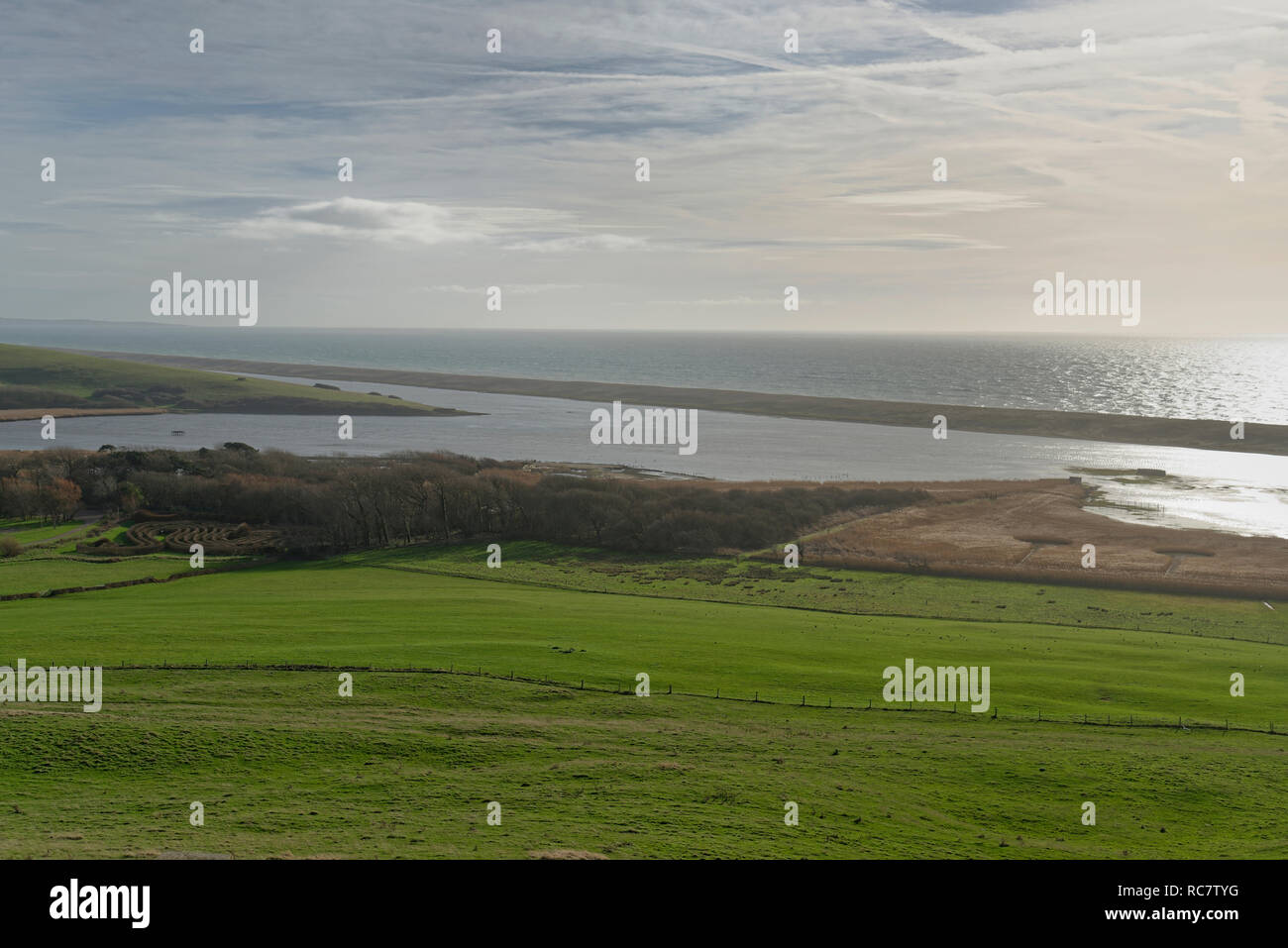Fleet lagoon and chesil beach hires stock photography and images Alamy