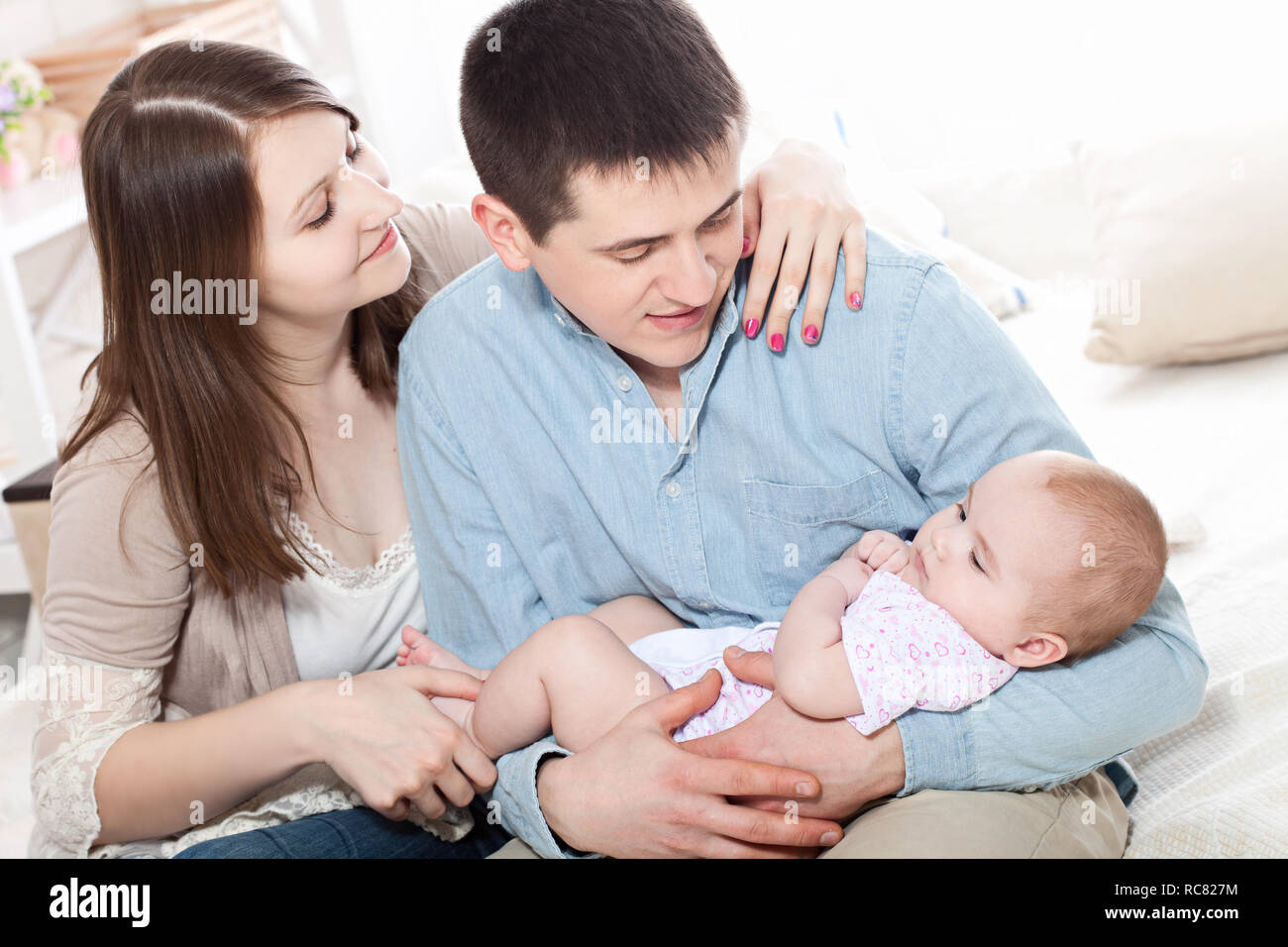 Baby And Mom And Dad