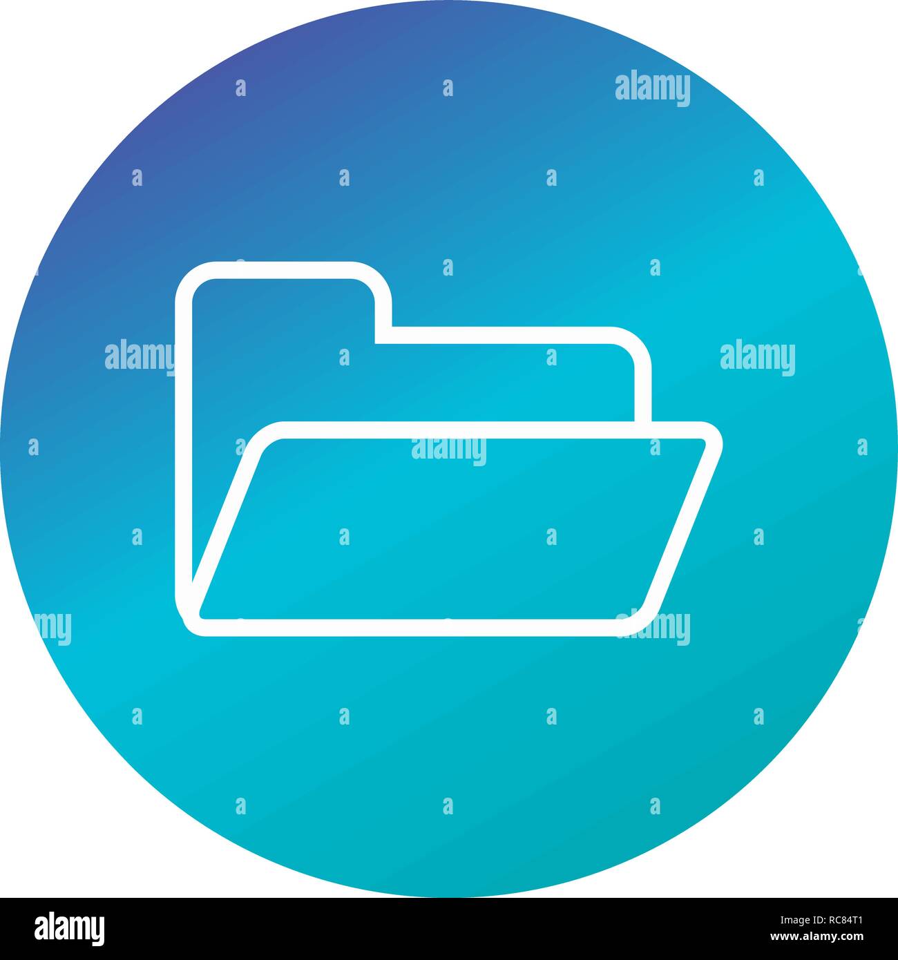 Vector Folder Icon Stock Vector