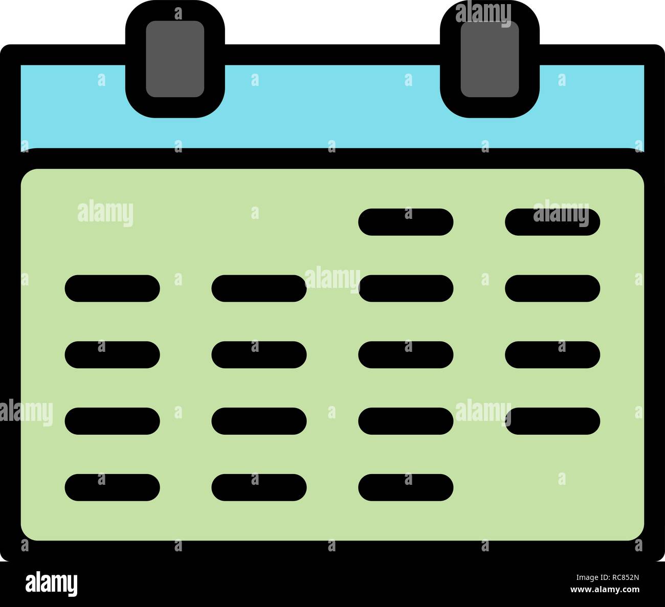 Vector Calendar Icon Stock Vector Image & Art - Alamy