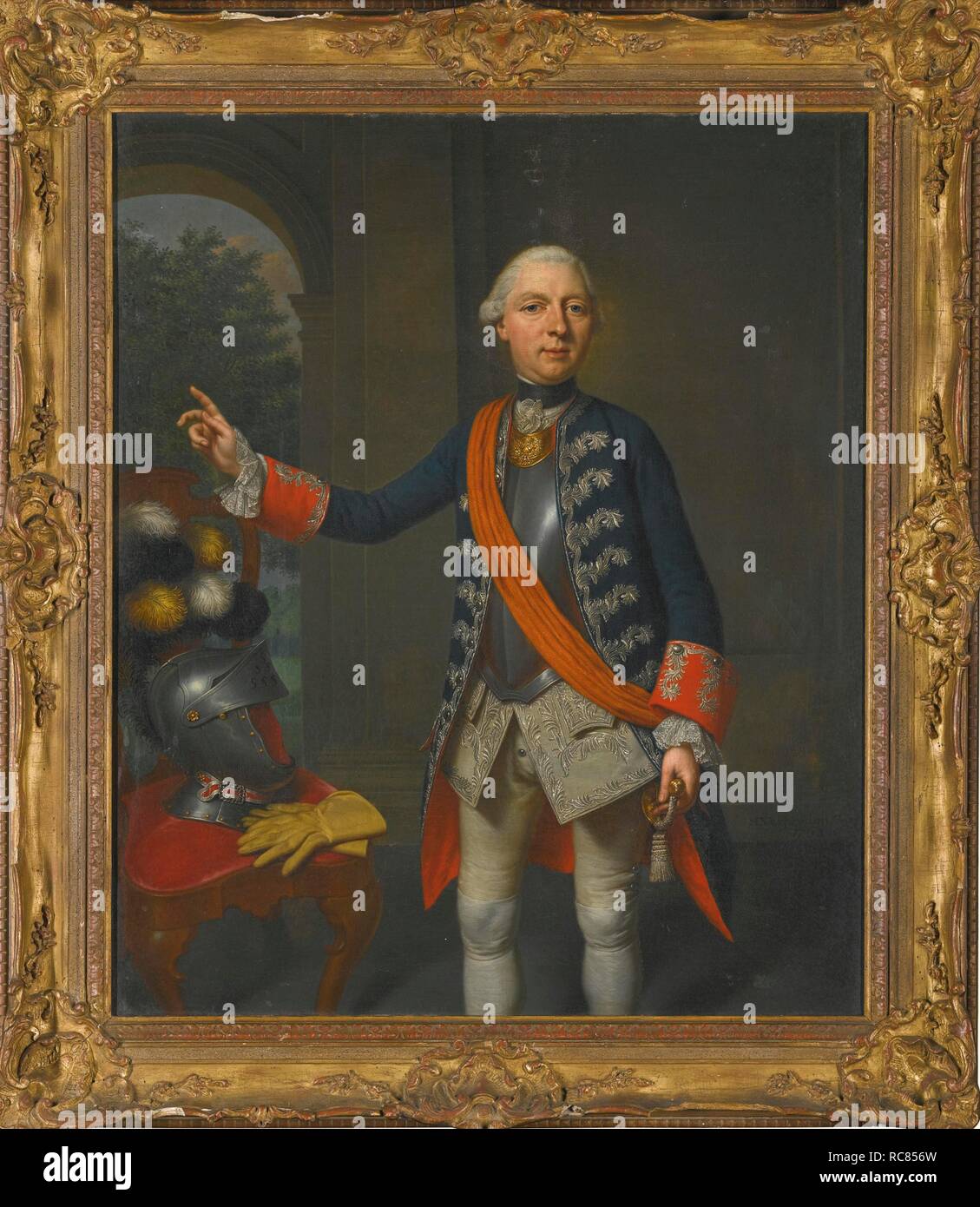 Portrait of Friedrich Wilhelm Ernst, Count of Schaumburg-Lippe (1724-1777). Museum: PRIVATE COLLECTION. Author: Verheyden, Mattheus. Stock Photo