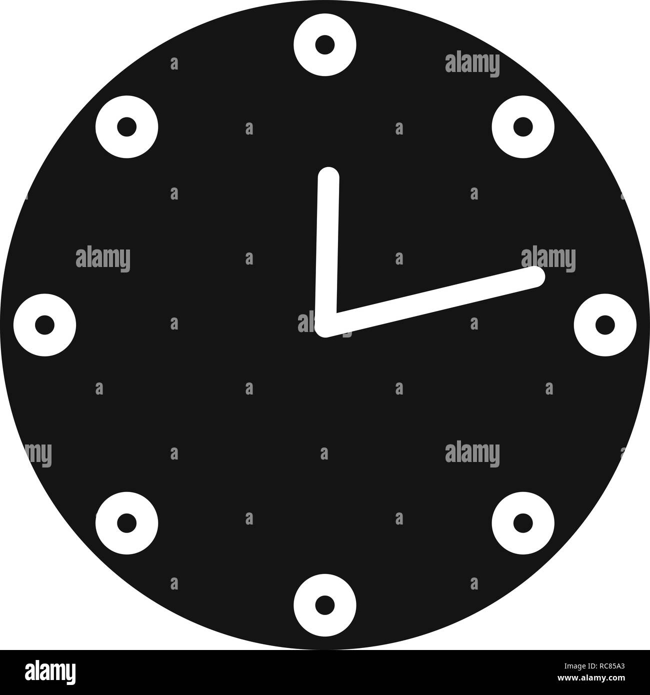 Vector Clock Icon Stock Vector Image & Art - Alamy