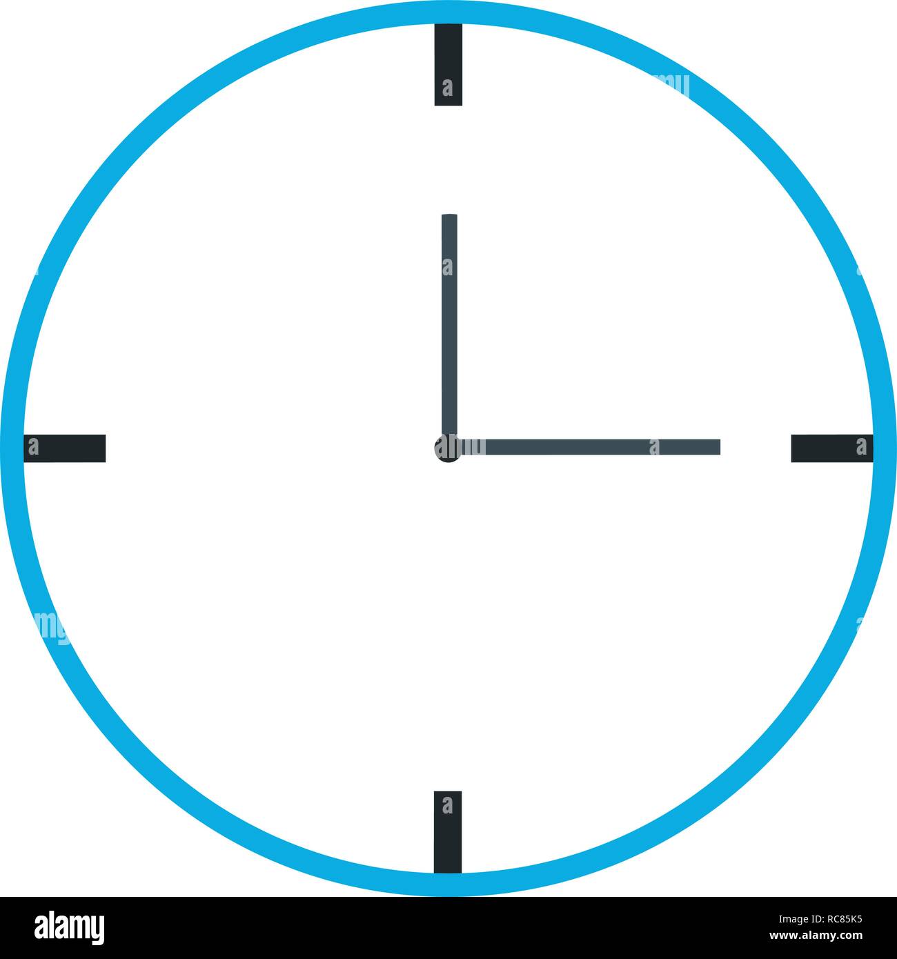 Vector Clock Icon Stock Vector Image & Art - Alamy