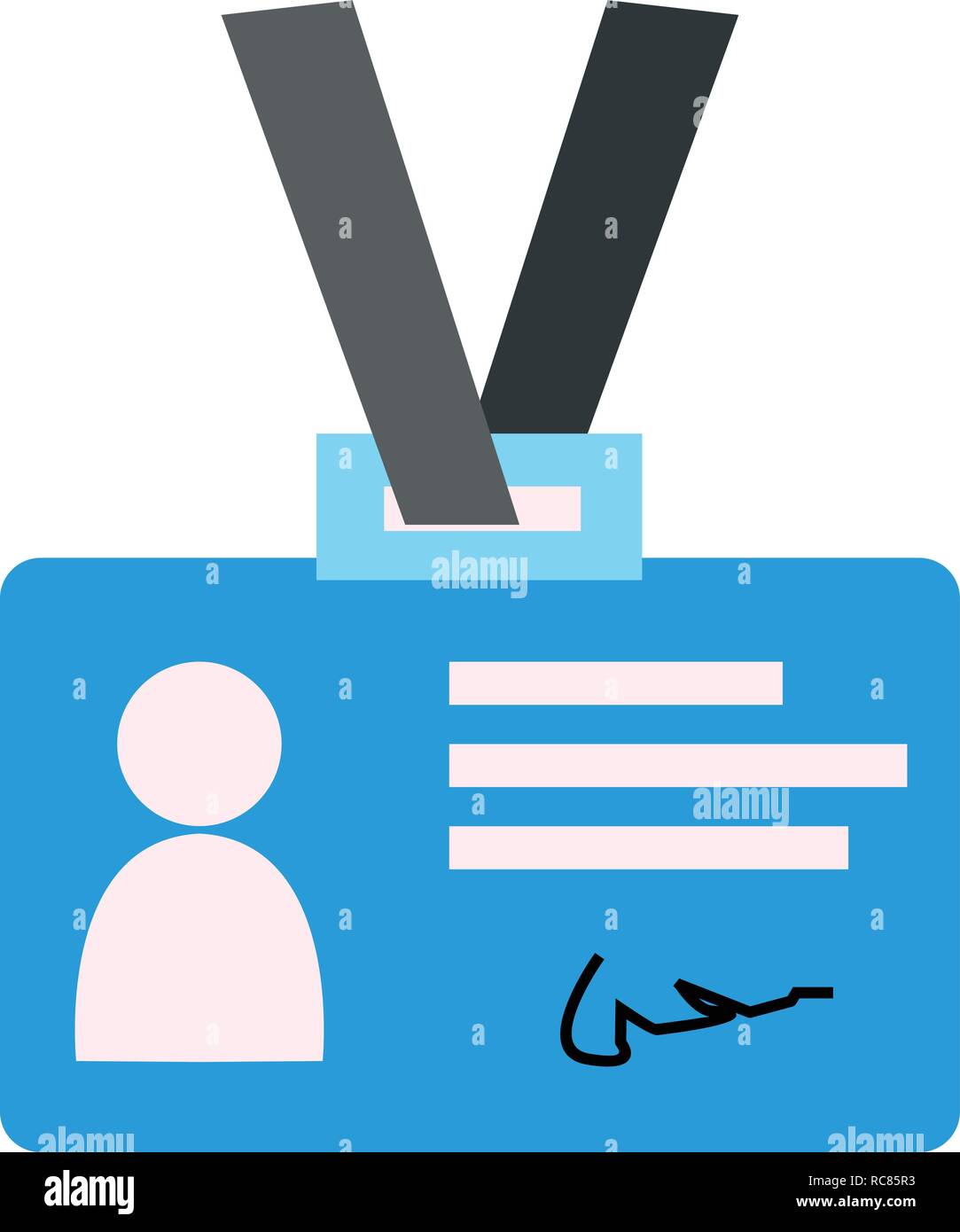 Vector Identity Card Icon Stock Vector