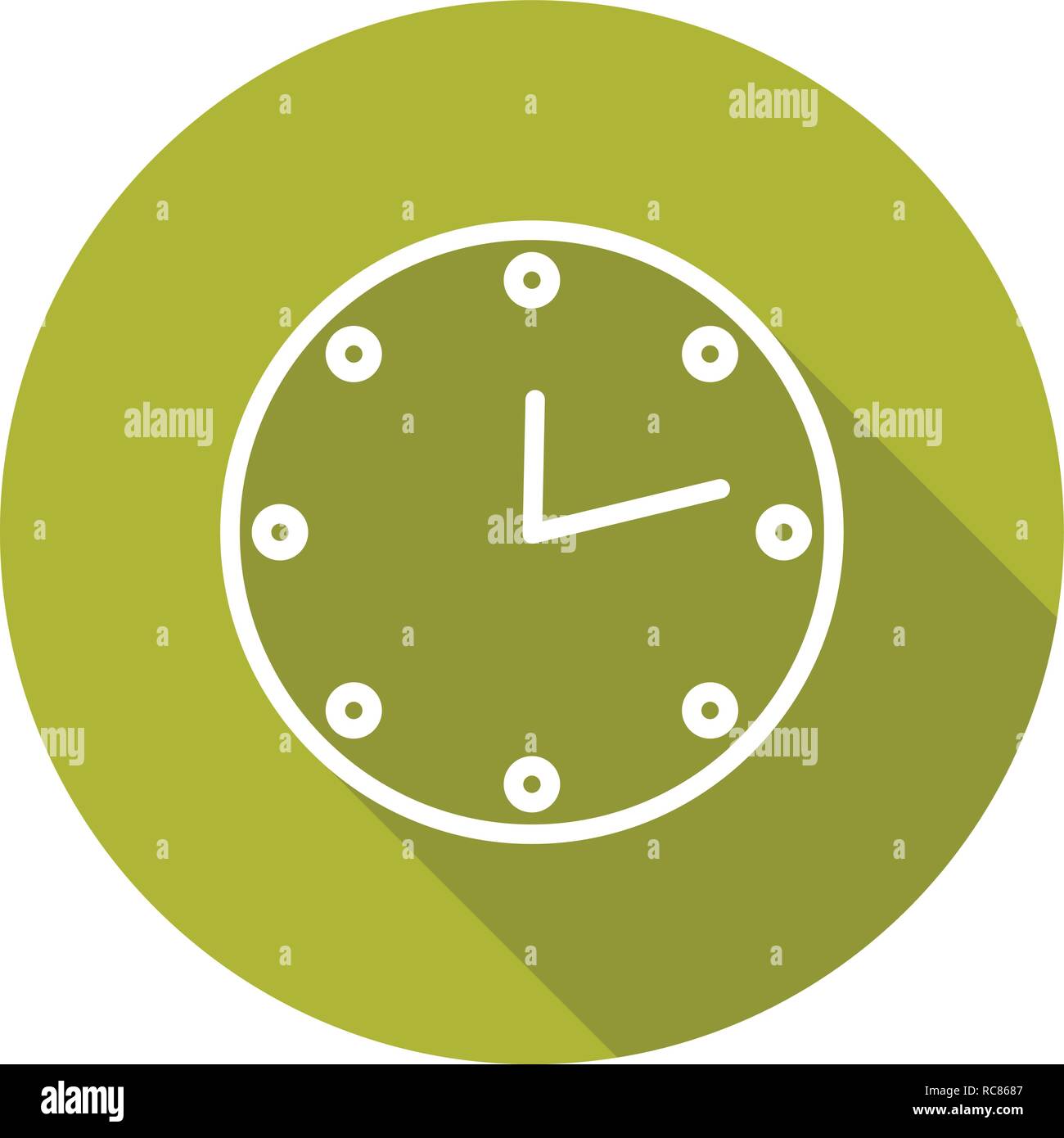 Vector Clock Icon Stock Vector Image & Art - Alamy