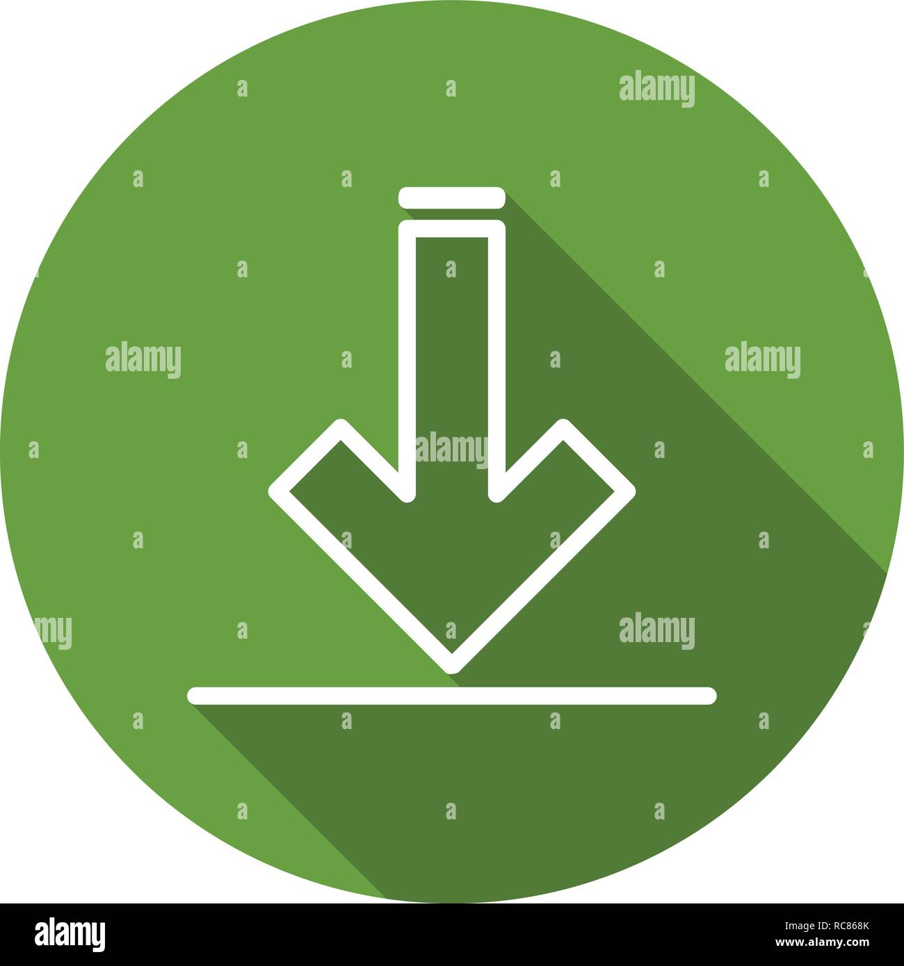 Vector Download Icon Stock Vector
