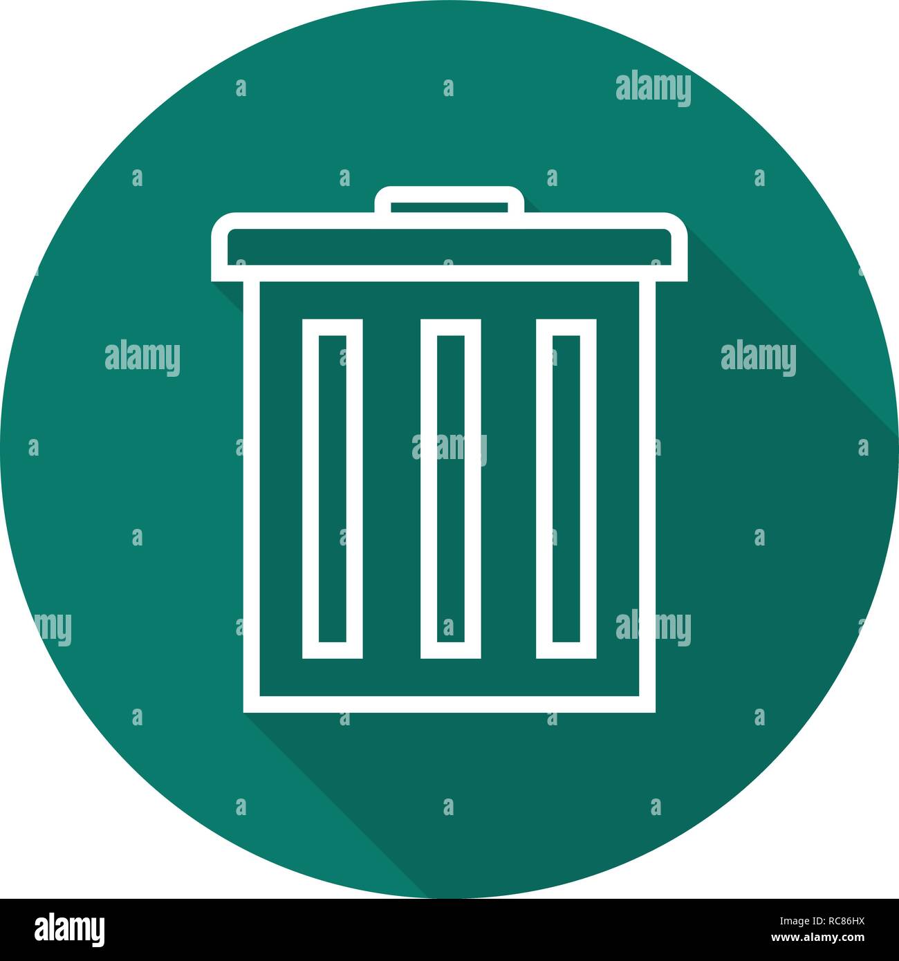 Vector Trash Icon Stock Vector Image & Art Alamy