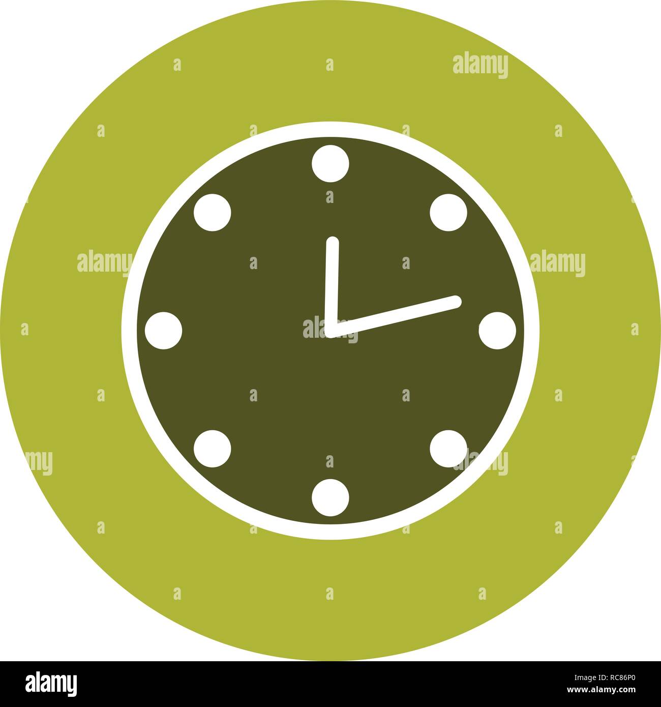 Vector Clock Icon Stock Vector Image & Art - Alamy