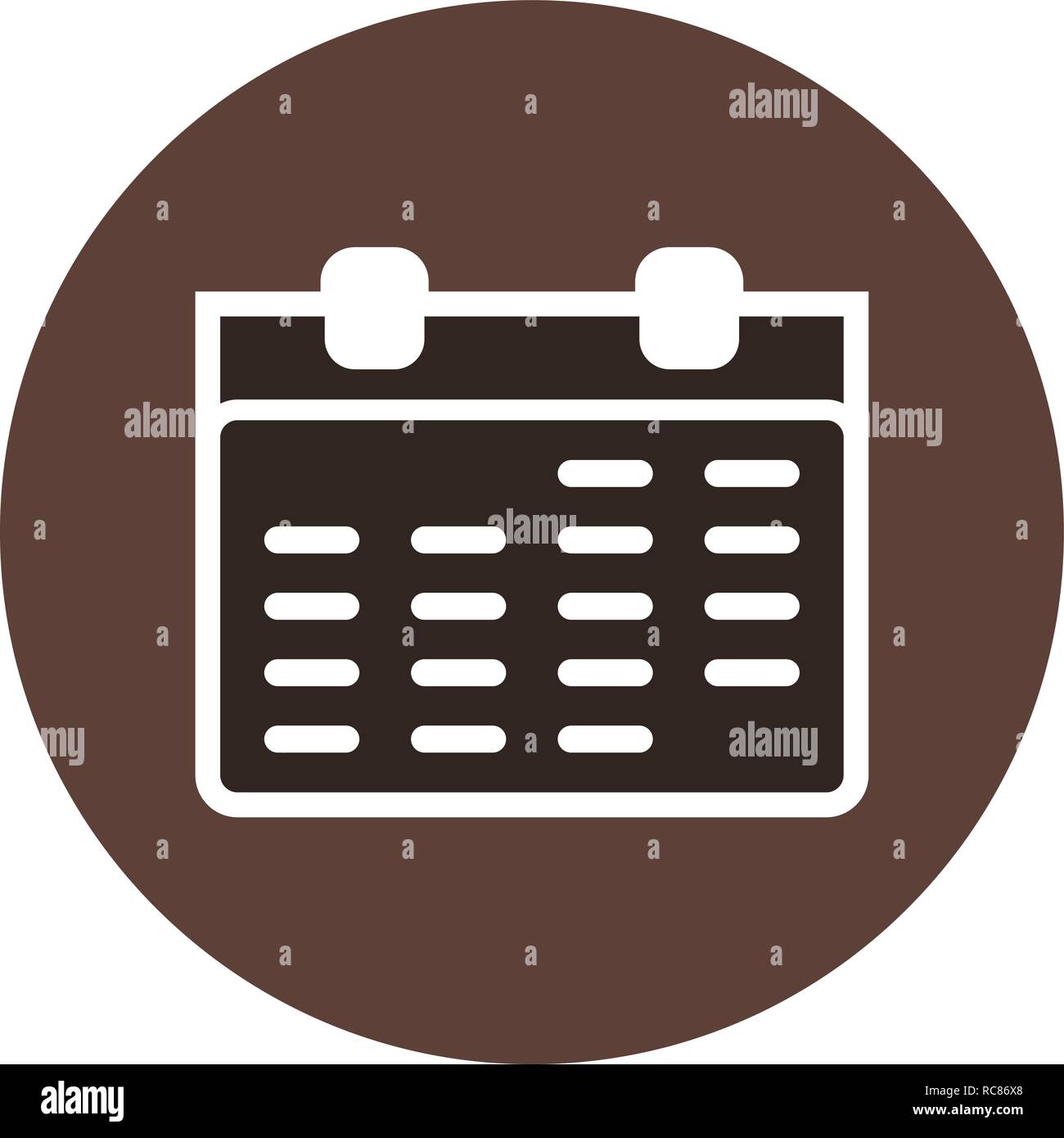 Vector Calendar Icon Stock Vector Image & Art - Alamy