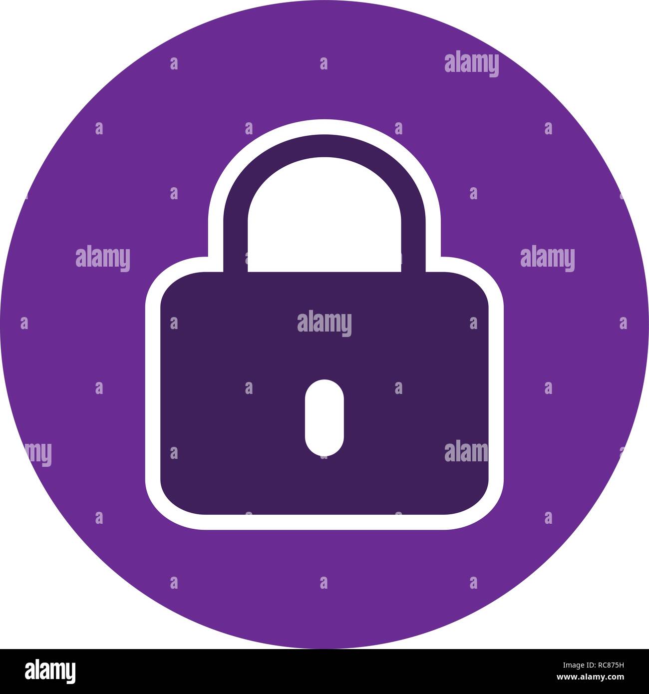 Vector Lock Icon Stock Vector